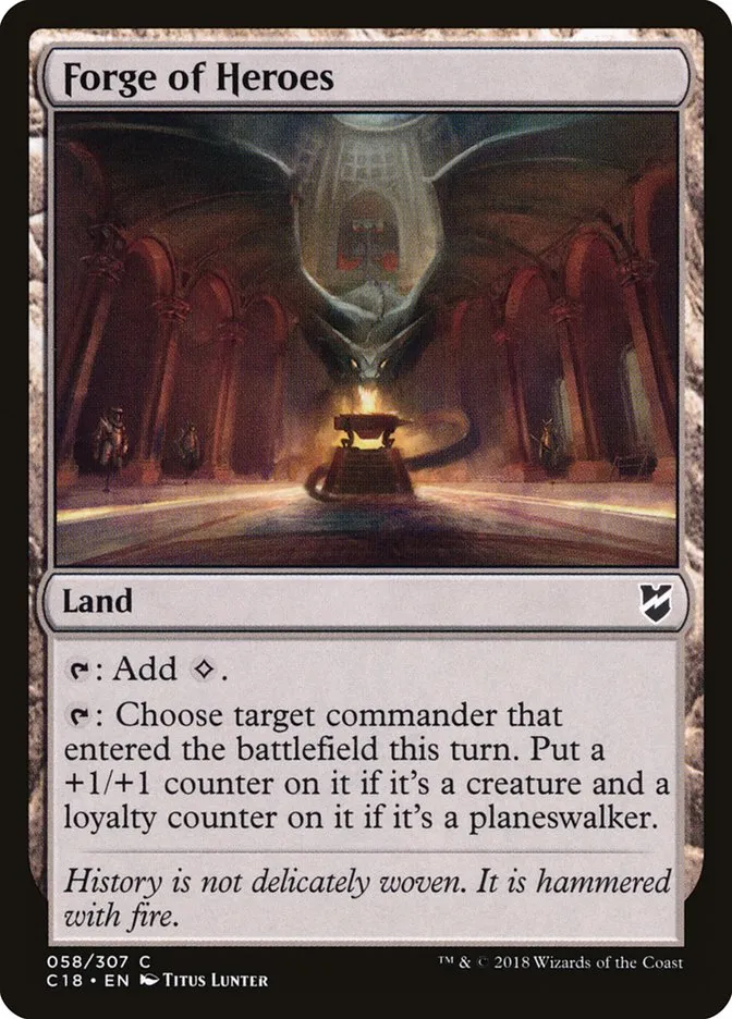 2018 Commander 2018 Forge of Heroes #58 common card image
