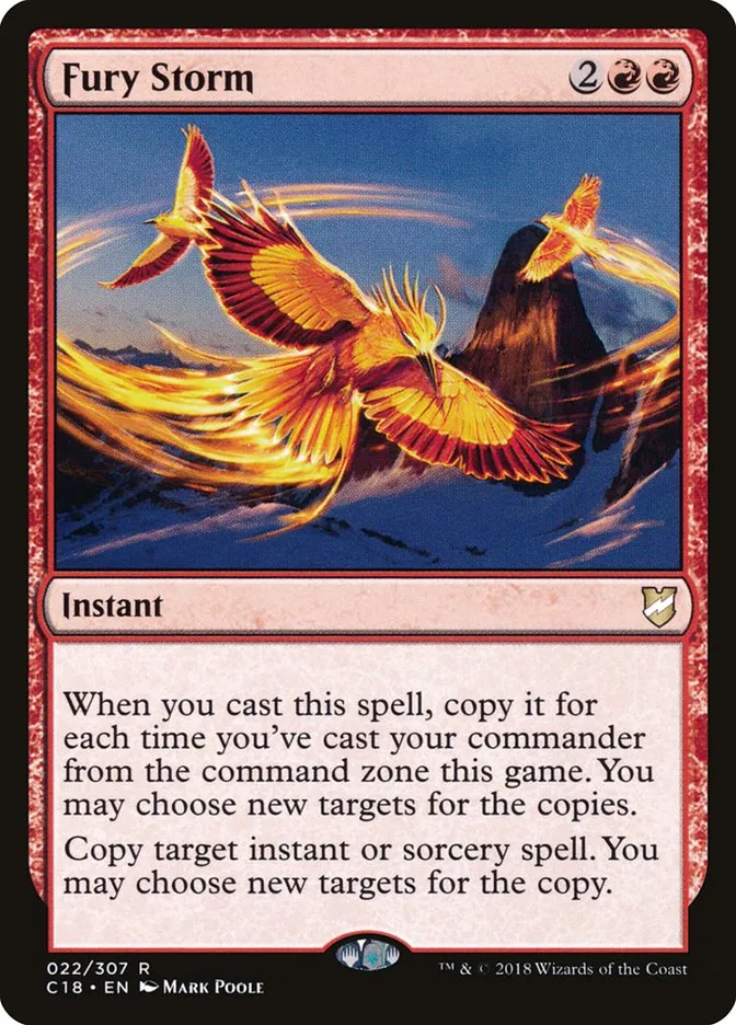 2018 Commander 2018 Fury Storm rare #22 rare card image