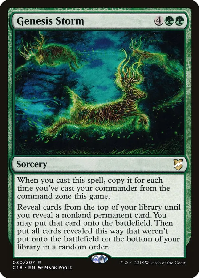 2018 Commander 2018 Genesis Storm rare #30 rare card image