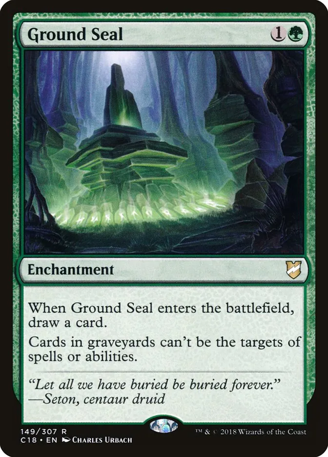 2018 Commander 2018 Ground Seal rare #149 rare card image