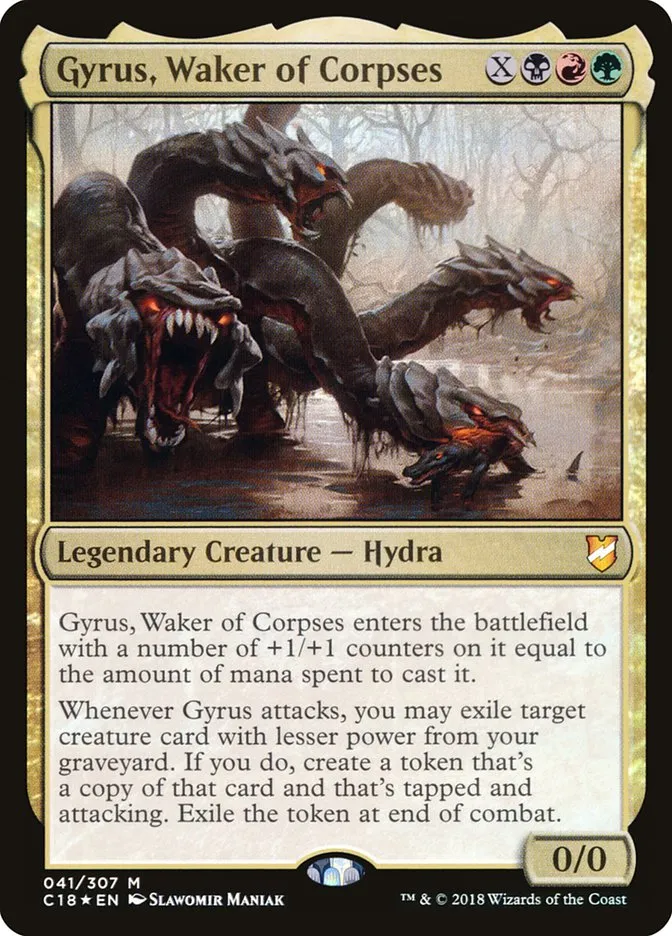 2018 Commander 2018 Gyrus, Waker of Corpses #41 mythic card image