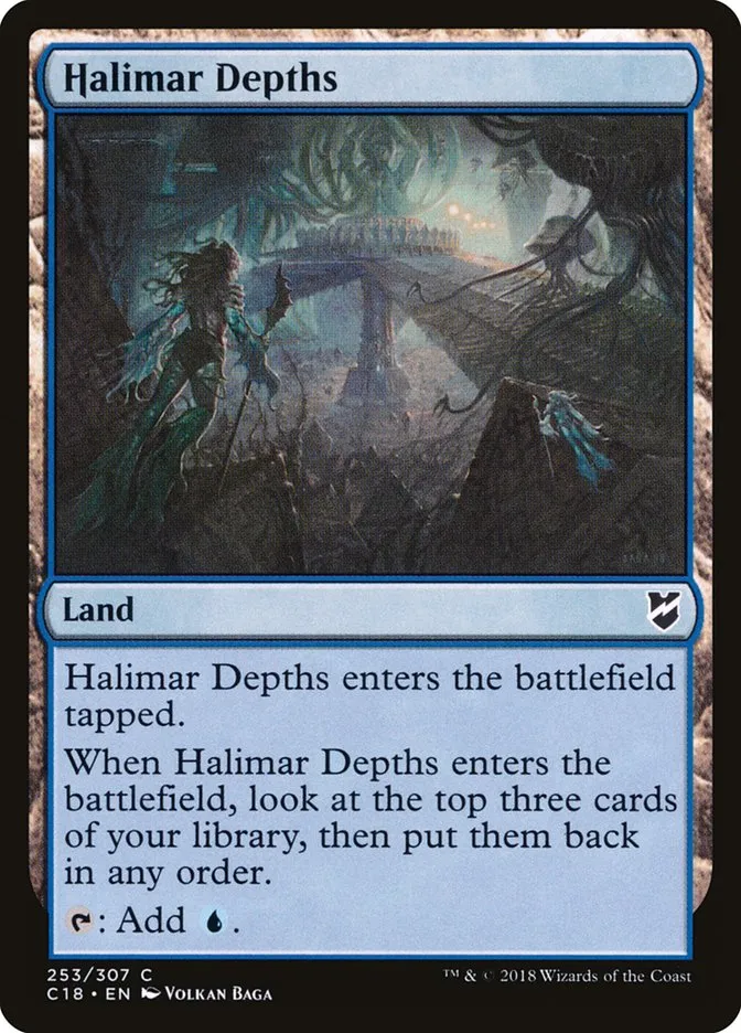 2018 Commander 2018 Halimar Depths common #253 common card image