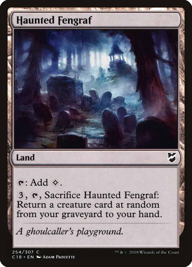 2018 Commander 2018 Haunted Fengraf common #254 common card image