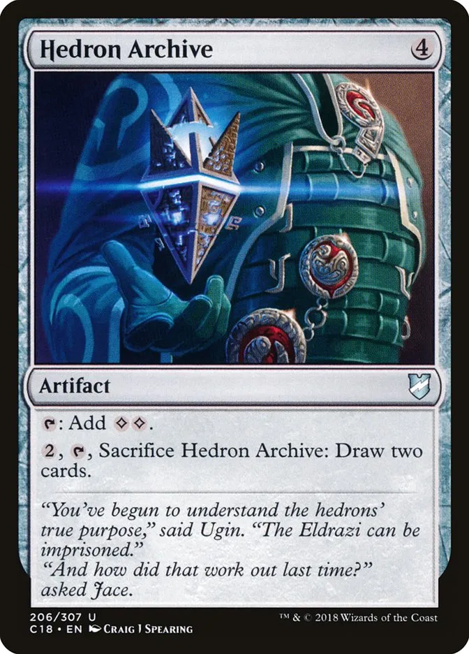 2018 Commander 2018 Hedron Archive uncommon #206 uncommon card image