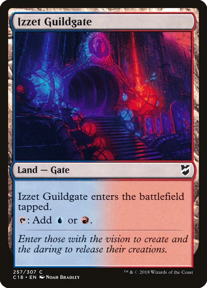 2018 Commander 2018 Izzet Guildgate common #257 common card image