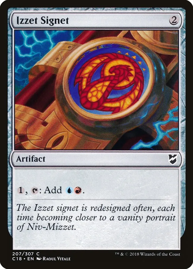 2018 Commander 2018 Izzet Signet common #207 common card image