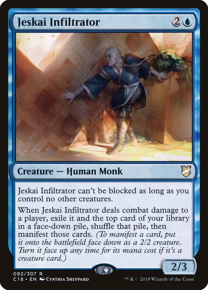2018 Commander 2018 Jeskai Infiltrator #93 rare card image