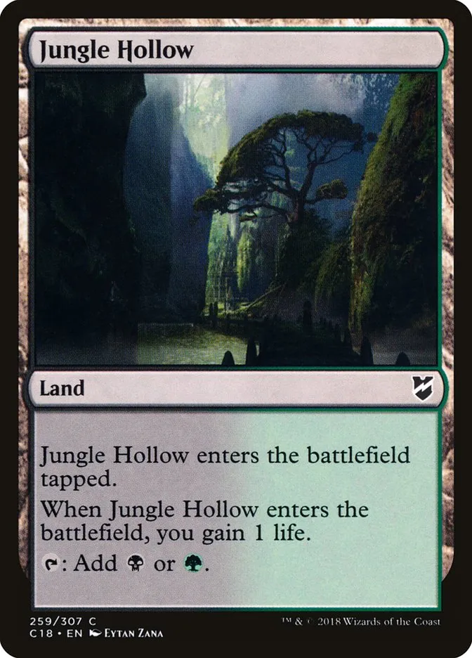 2018 Commander 2018 Jungle Hollow common #259 common card image