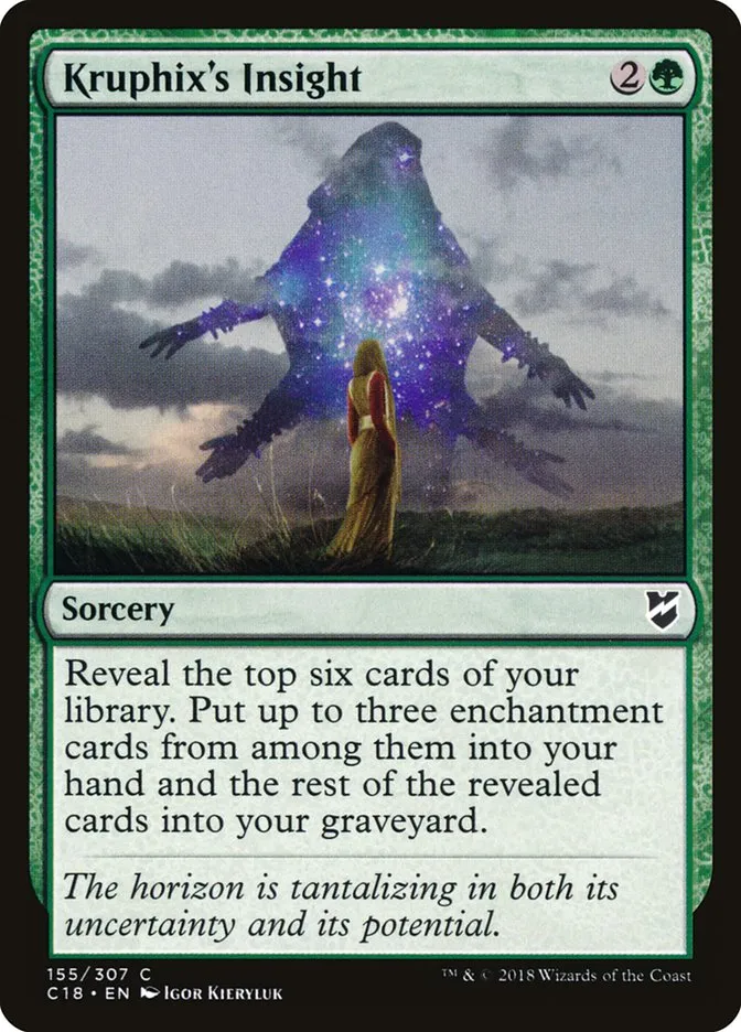 2018 Commander 2018 Kruphix's Insight common #155 common card image