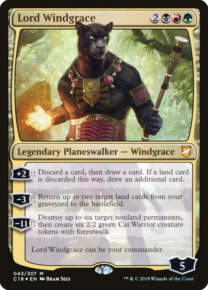 2018 Commander 2018 Lord Windgrace mythic #43 mythic card image
