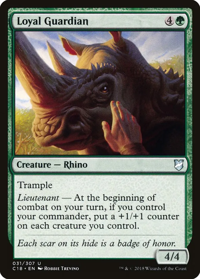 2018 Commander 2018 Loyal Guardian uncommon #31 uncommon card image