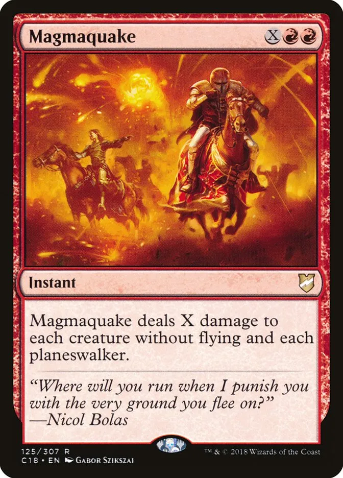2018 Commander 2018 Magmaquake #125 rare card image