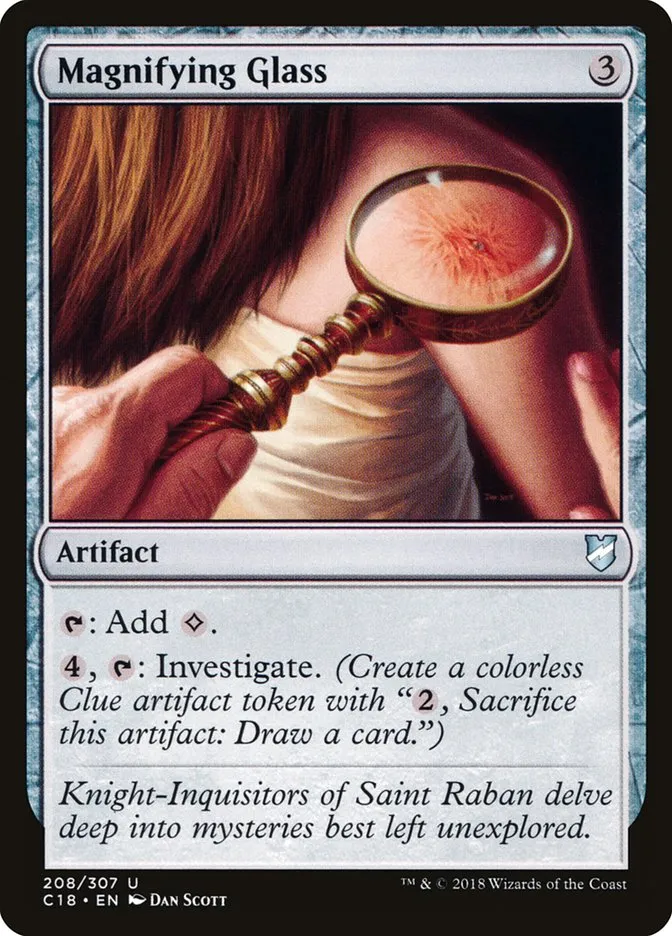 2018 Commander 2018 Magnifying Glass #208 uncommon card image
