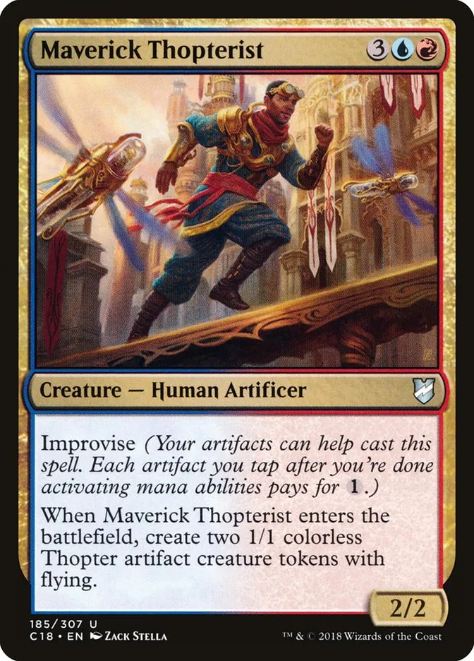 2018 Commander 2018 Maverick Thopterist uncommon #185 uncommon card image