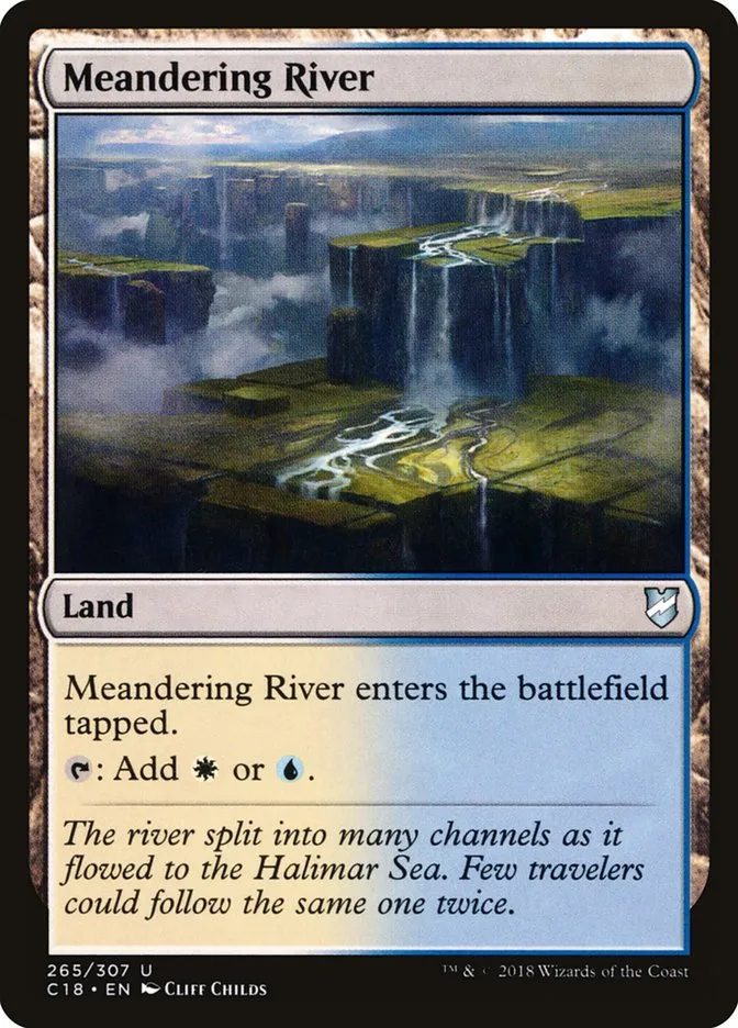 2018 Commander 2018 Meandering River uncommon #265 uncommon card image