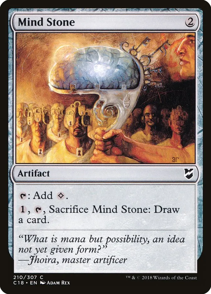 2018 Commander 2018 Mind Stone common #210 common card image
