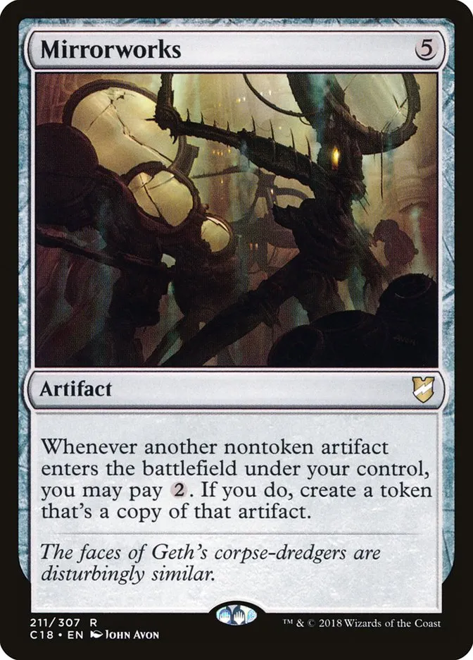 2018 Commander 2018 Mirrorworks rare #211 rare card image