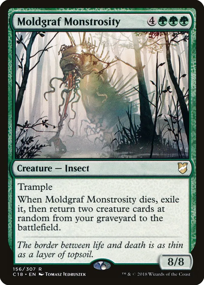 2018 Commander 2018 Moldgraf Monstrosity #156 rare card image
