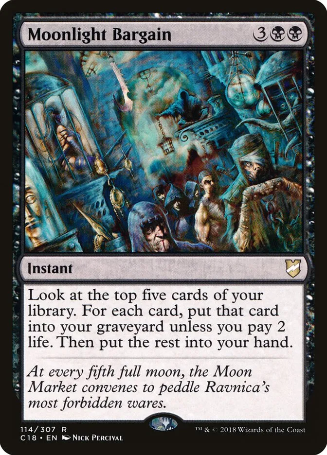 2018 Commander 2018 Moonlight Bargain rare #114 rare card image