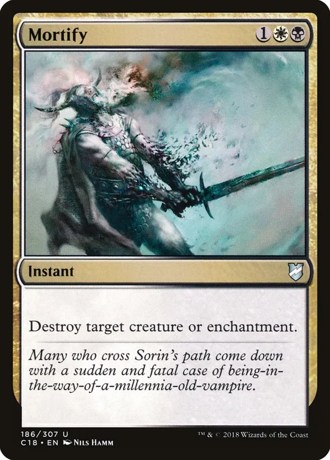2018 Commander 2018 Mortify uncommon #186 uncommon card image