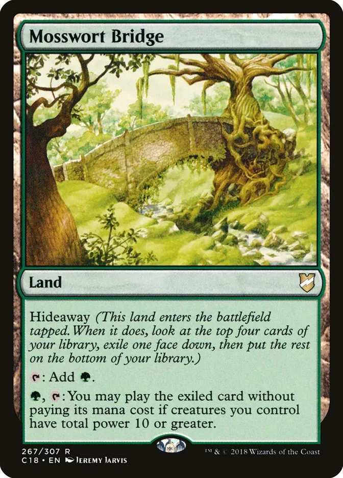2018 Commander 2018 Mosswort Bridge rare #267 rare card image