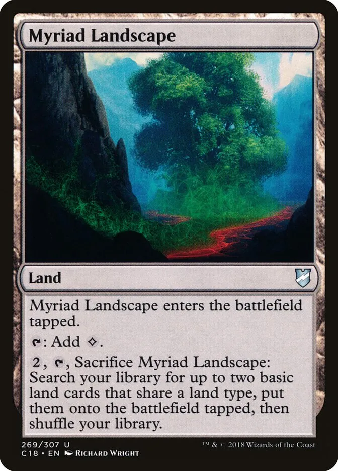 2018 Commander 2018 Myriad Landscape uncommon #269 uncommon card image