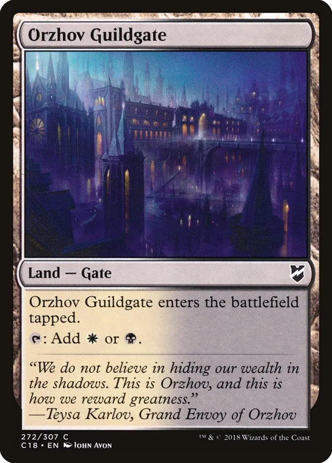 2018 Commander 2018 Orzhov Guildgate common #272 common card image