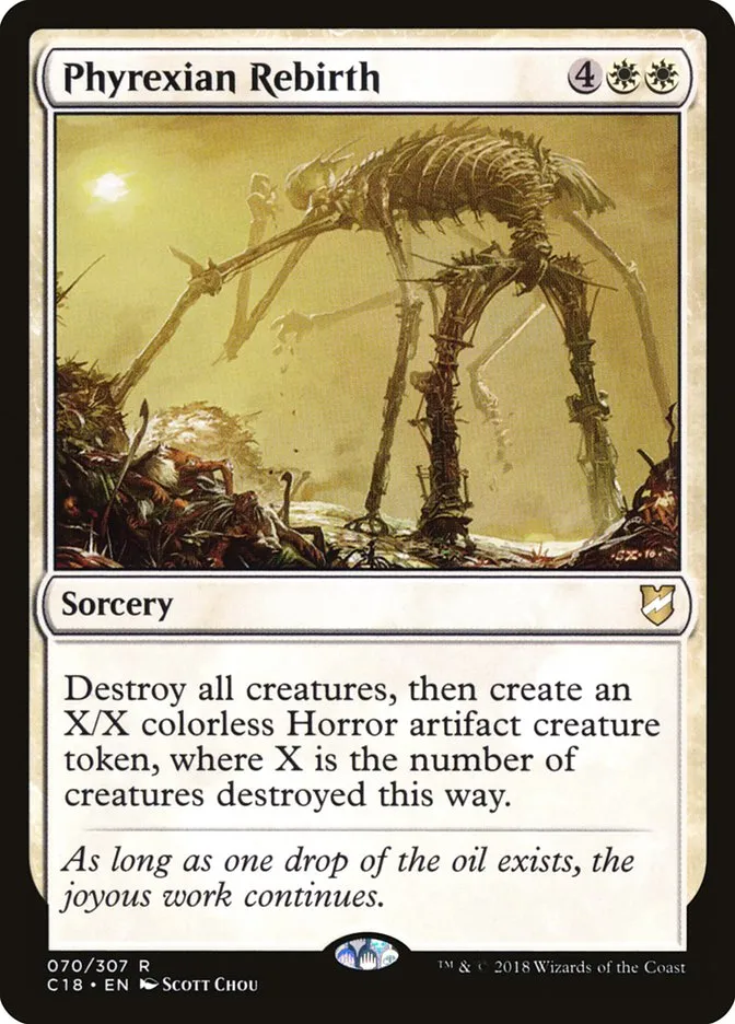 2018 Commander 2018 Phyrexian Rebirth rare #70 rare card image