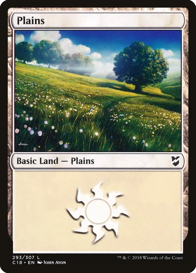 2018 Commander 2018 Plains #293 common card image