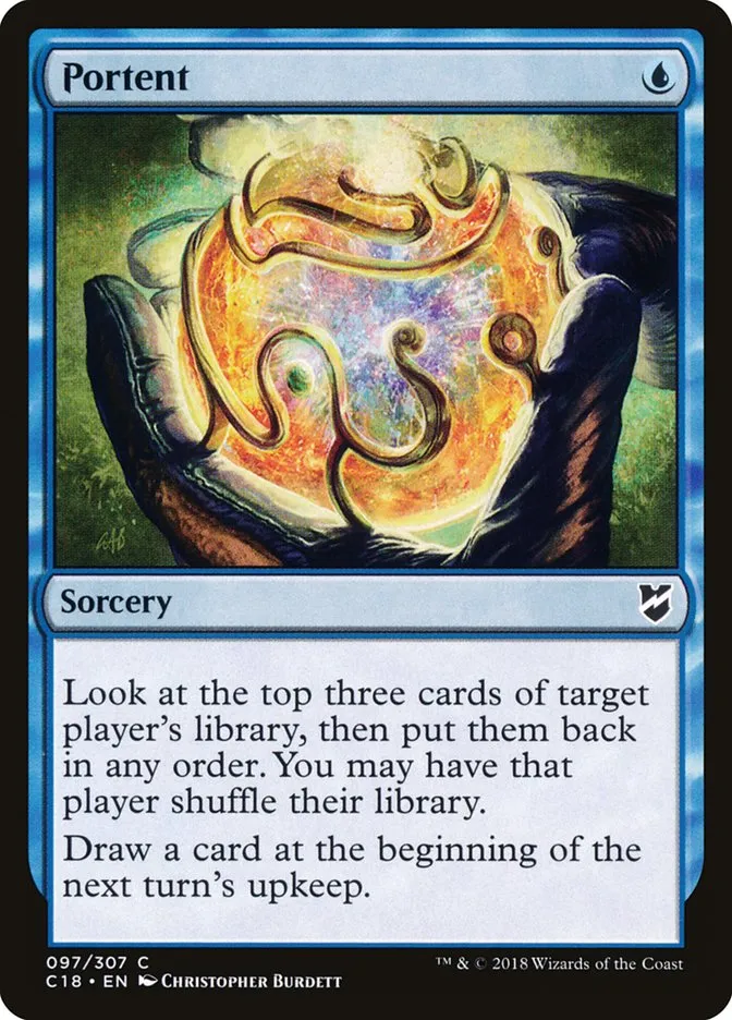 2018 Commander 2018 Portent common #97 common card image