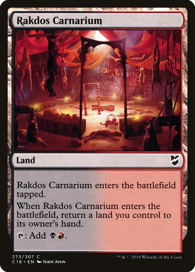 2018 Commander 2018 Rakdos Carnarium common #273 common card image
