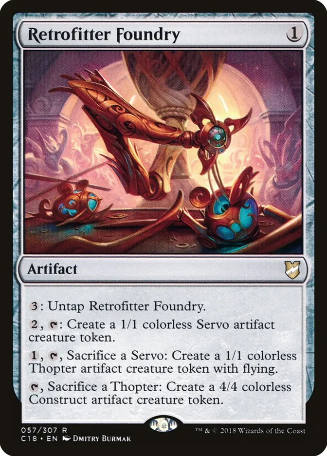 2018 Commander 2018 Retrofitter Foundry rare #57 rare card image