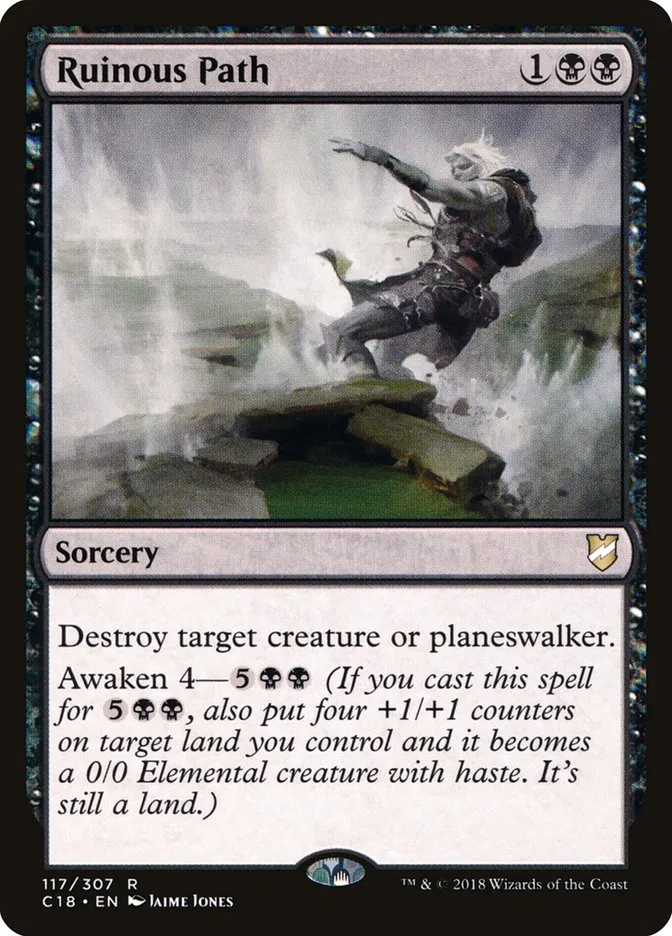 2018 Commander 2018 Ruinous Path rare #117 rare card image
