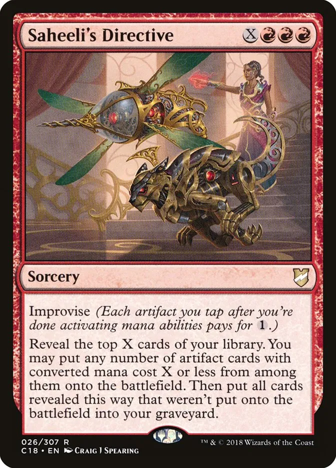 2018 Commander 2018 Saheeli's Directive #26 rare card image