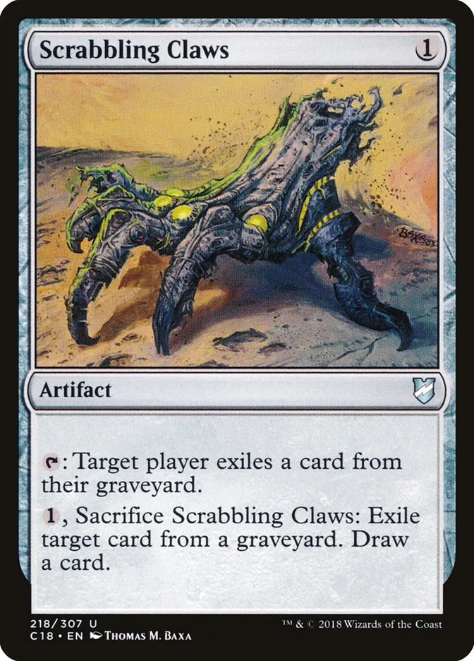 2018 Commander 2018 Scrabbling Claws uncommon #218 uncommon card image