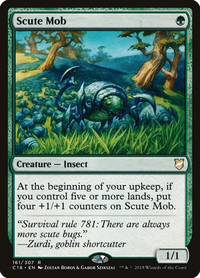 2018 Commander 2018 Scute Mob rare #161 rare card image