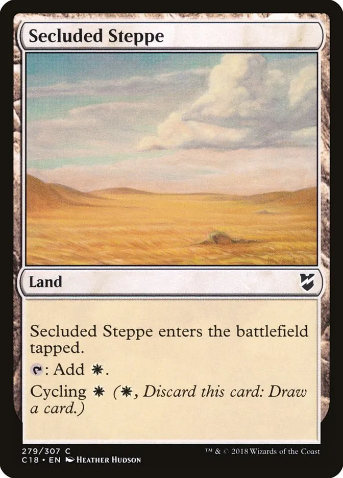 2018 Commander 2018 Secluded Steppe common #279 common card image