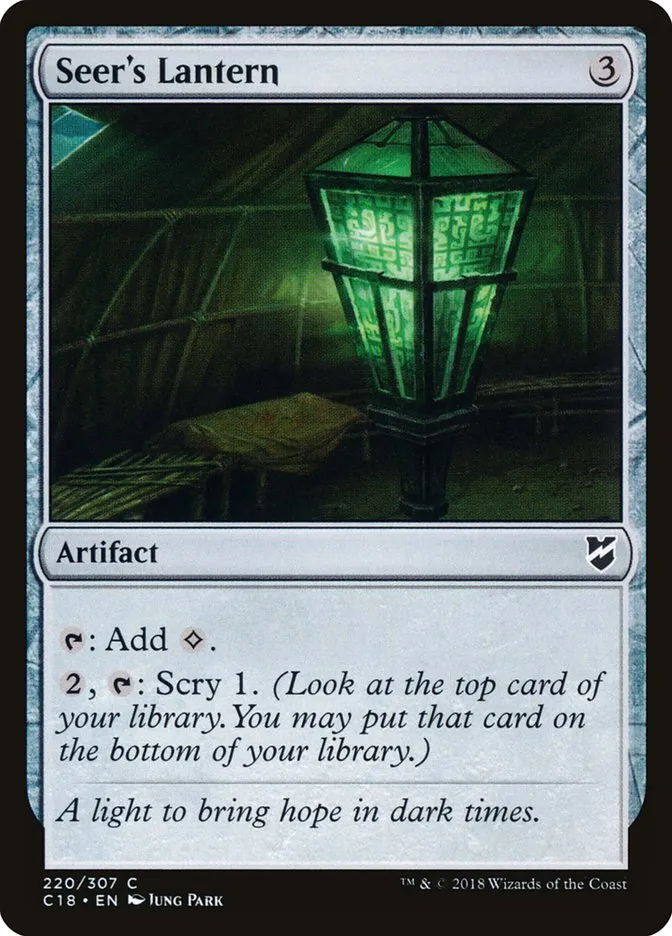 2018 Commander 2018 Seer's Lantern common #220 common card image