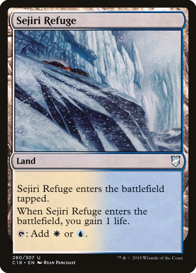 2018 Commander 2018 Sejiri Refuge #280 uncommon card image
