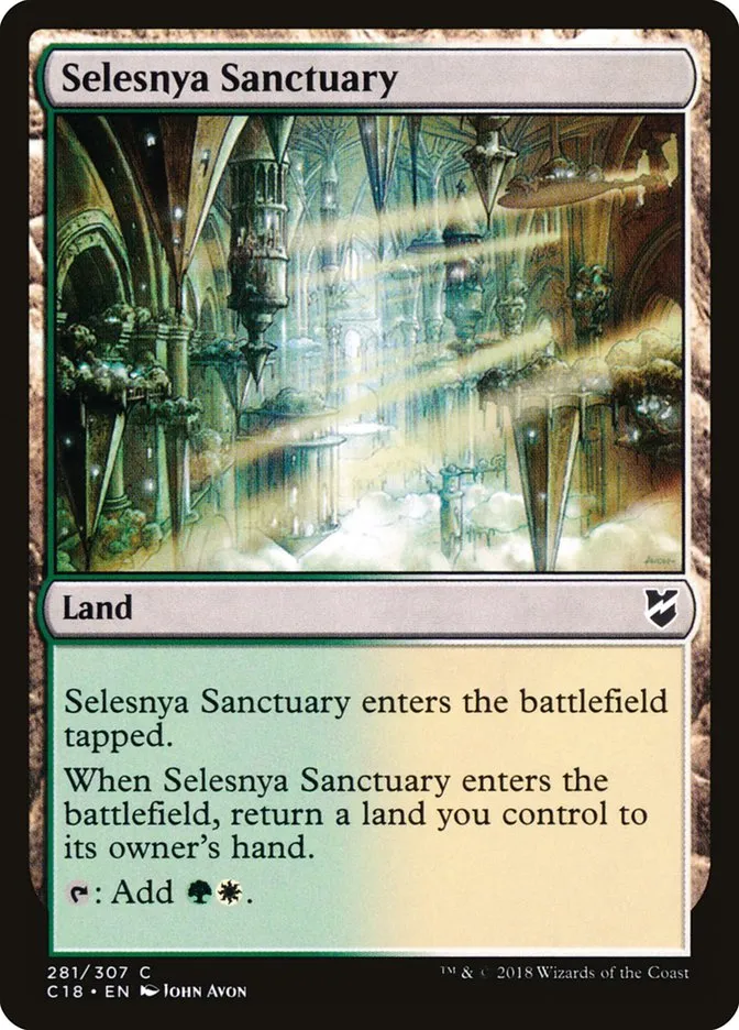 2018 Commander 2018 Selesnya Sanctuary common #281 common card image