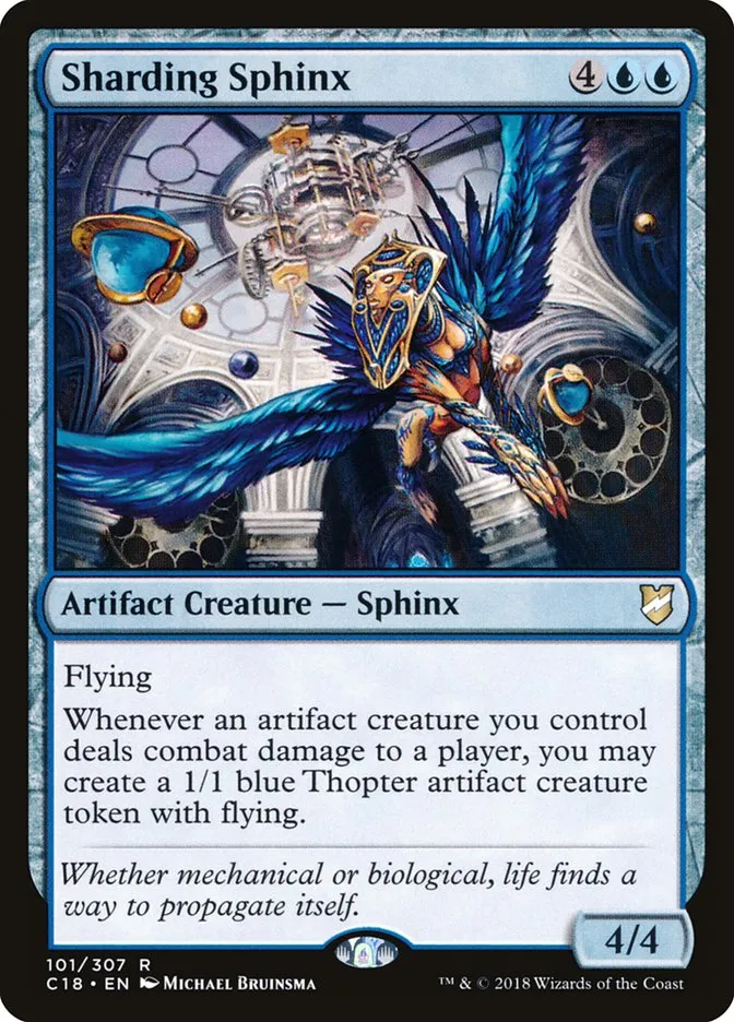 2018 Commander 2018 Sharding Sphinx rare #101 rare card image