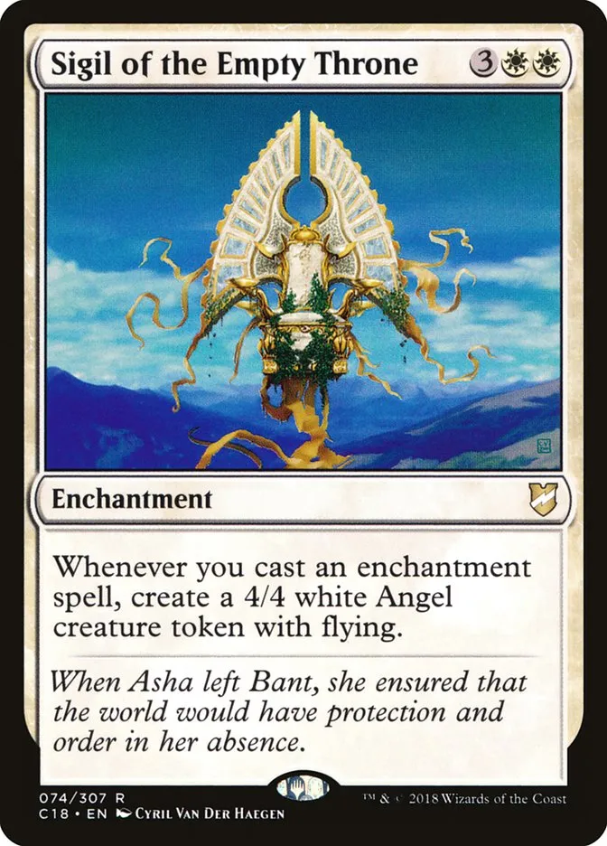 2018 Commander 2018 Sigil of the Empty Throne #74 rare card image
