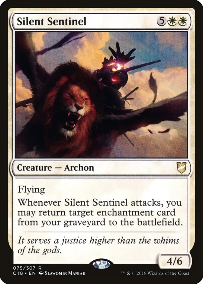 2018 Commander 2018 Silent Sentinel rare #75 rare card image