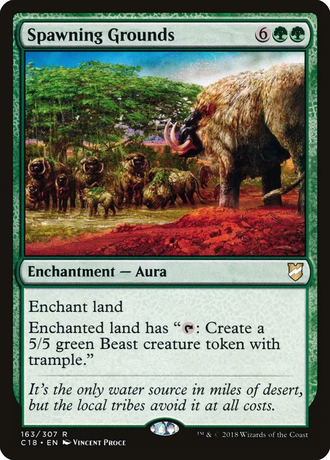2018 Commander 2018 Spawning Grounds rare #163 rare card image