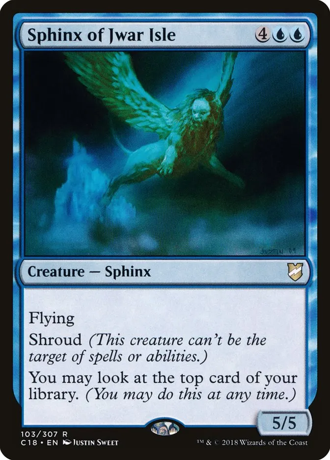 2018 Commander 2018 Sphinx of Jwar Isle rare #103 rare card image