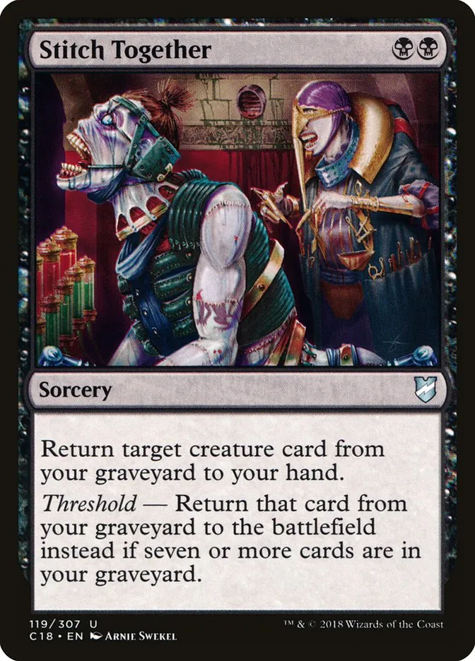 2018 Commander 2018 Stitch Together uncommon #119 uncommon card image