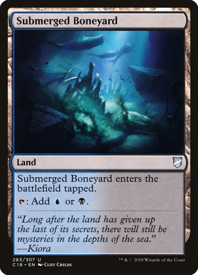 2018 Commander 2018 Submerged Boneyard uncommon #283 uncommon card image