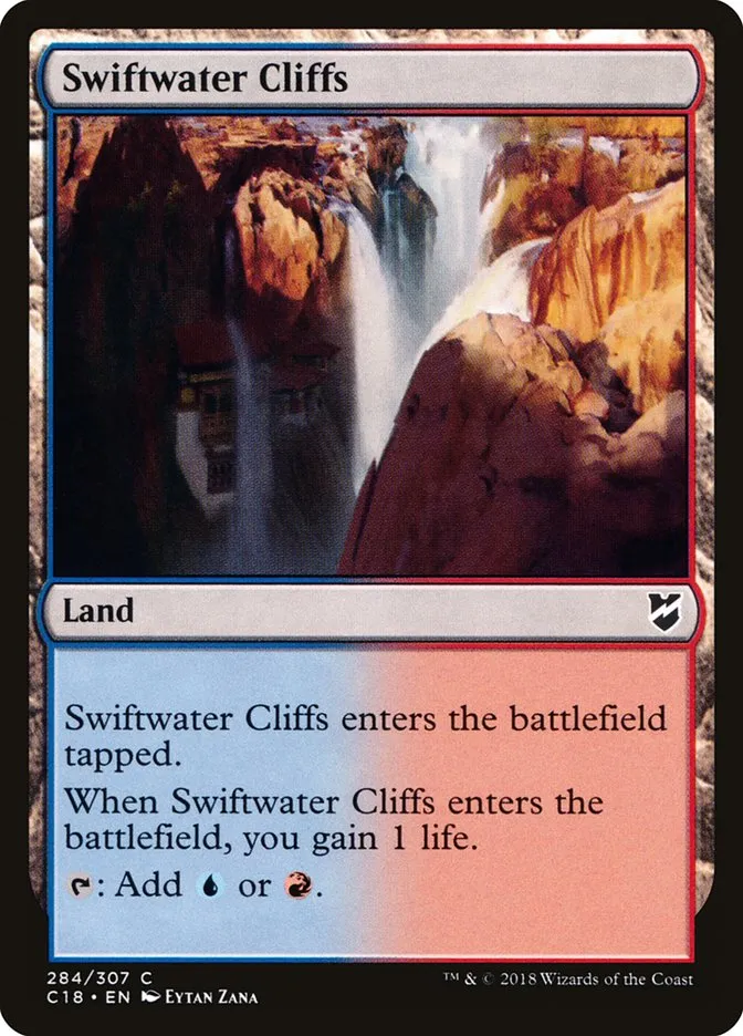 2018 Commander 2018 Swiftwater Cliffs common #284 common card image