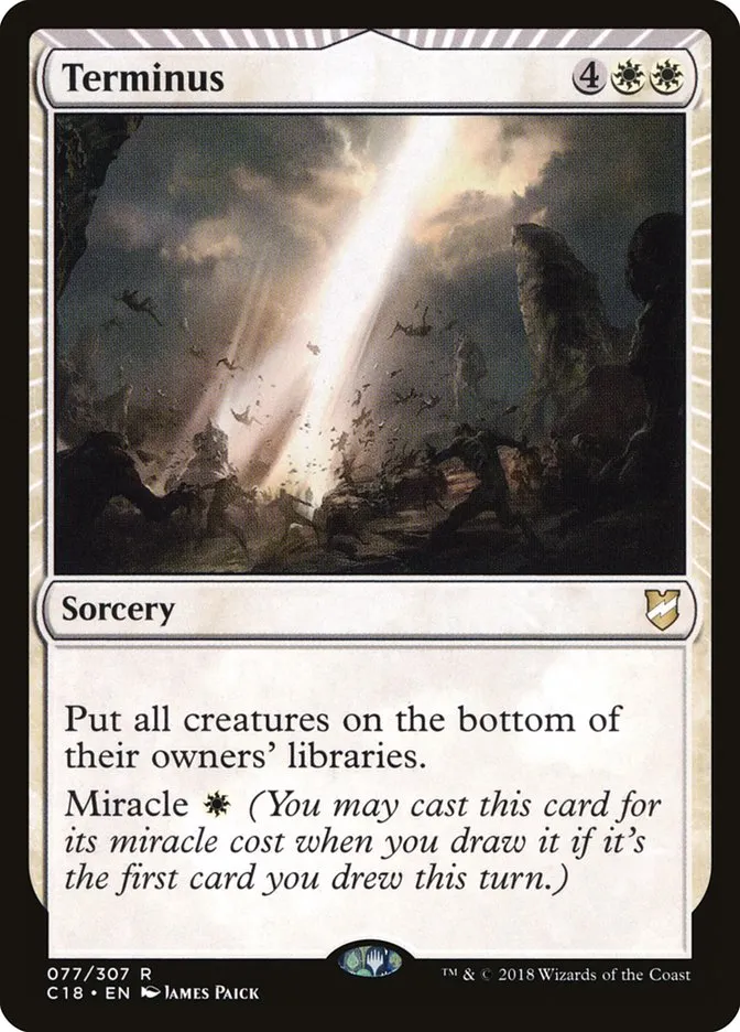 2018 Commander 2018 Terminus rare #77 rare card image