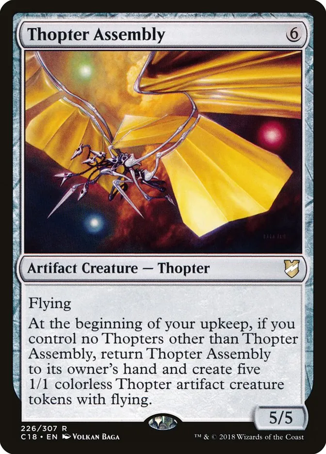 2018 Commander 2018 Thopter Assembly rare #226 rare card image